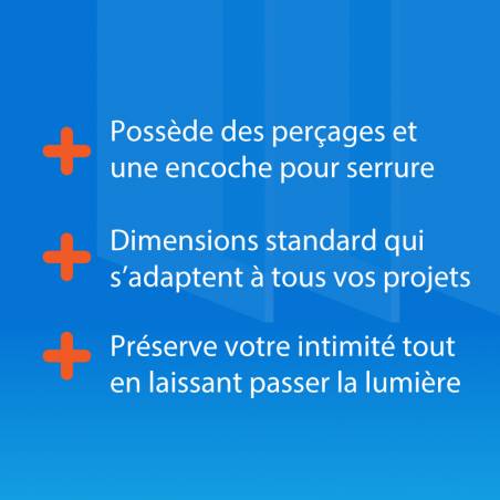 Avantages verre securit dépoli