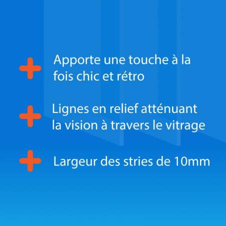 Avantages du verre strié estriado